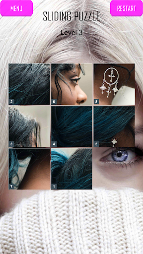 Beautiful Girls Sliding Puzzle