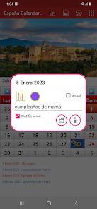 Captura de Pantalla 2 España Calendario 2023 android