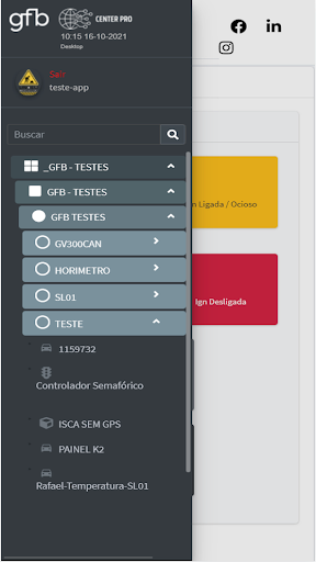 Android application GFB Center PRO screenshort