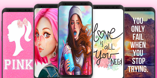 Android application Girly Wallpaper screenshort