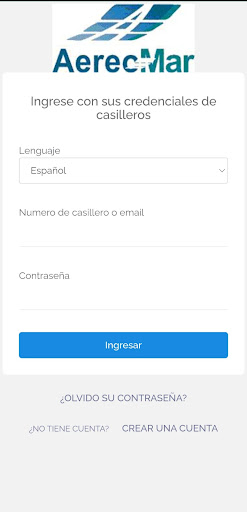 Android application AereoMar: App de Casilleros screenshort
