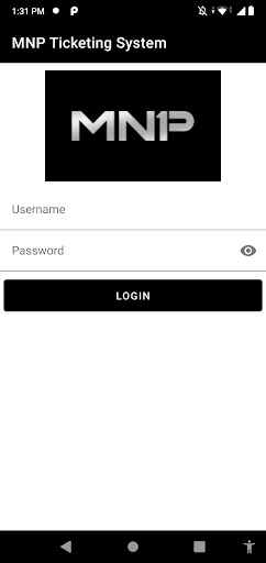 Android application MNP Ticketing System screenshort