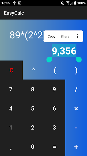 EasyCalc Screen 2
