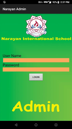 Android application NARAYAN ADMIN APP screenshort