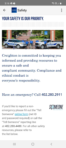 Creighton University Screen 2