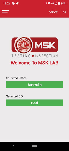 MSK LAB Screen 2
