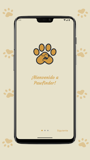 Android application Pawfinder screenshort