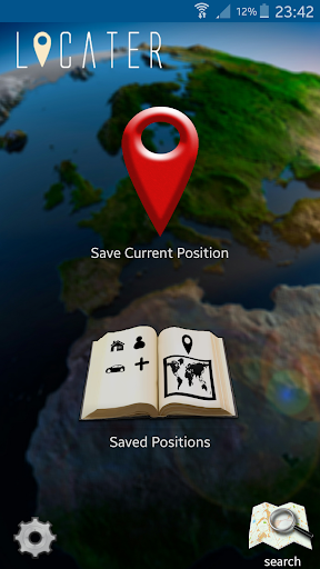 Android application Locater (GPS WiFi position) screenshort