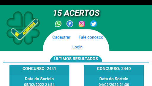 15 ACERTOS Screen 2