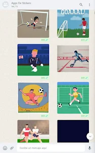 Futbol Stickers Animados