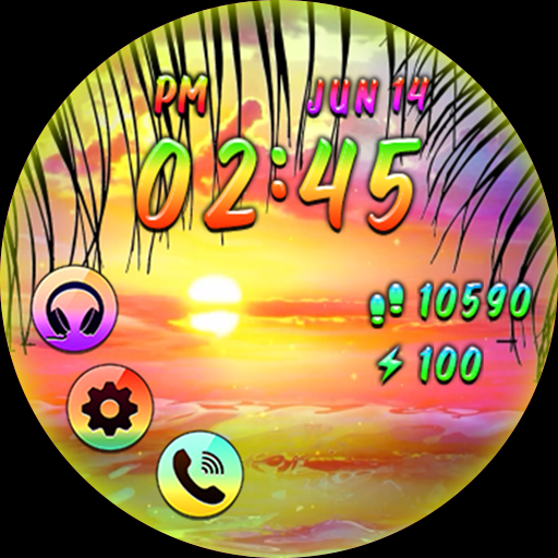 Fantastic Rainbow_Watchface Screenshot