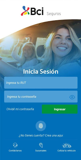 Android application Bci Seguros screenshort