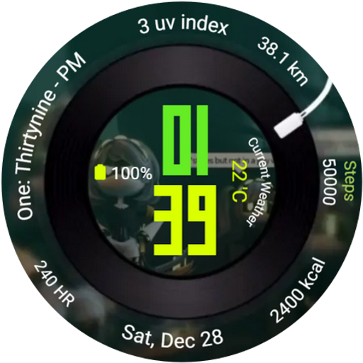 Animated Retro Play Watch Face icon