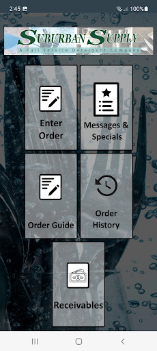 Android application Suburban Supply screenshort
