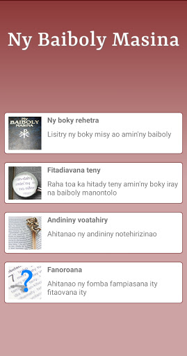 Android application Ny Baiboly Masina screenshort