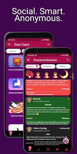 Android application Dear Claire -Secret Diary Chat screenshort
