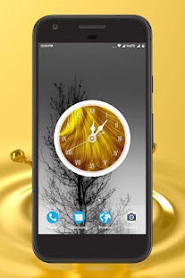 Gold Clock Live Wallpaper Screenshot