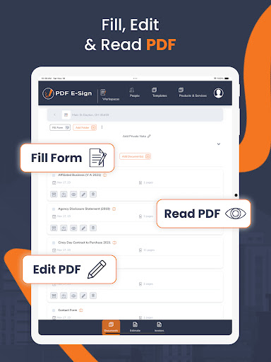 Screenshot of PDFEsign.com PDF E-Sign
