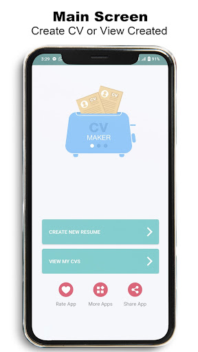 Android application CV maker - Resume Builder App screenshort