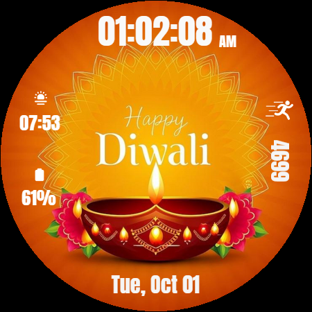 Diwali Watch Face screenshot 28
