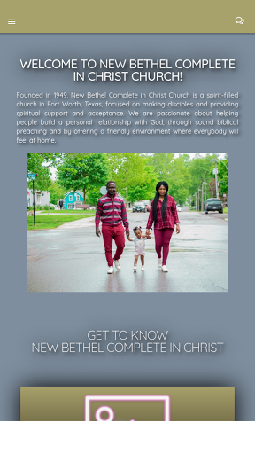 Android application New Bethel CIC screenshort
