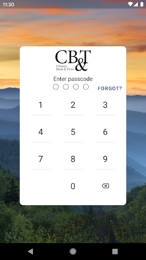 Android application TrustCBT screenshort