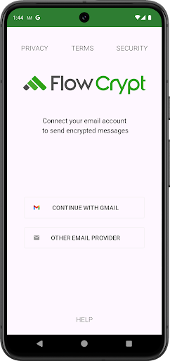 Android application FlowCrypt Encrypted Email screenshort
