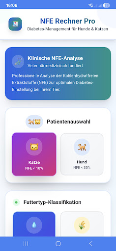 NFE-Rechner für Hunde and Katzen