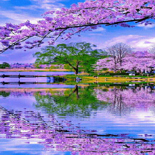 Nature Purple Lake LWP