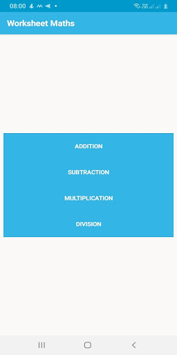 Android application Worksheet Maths screenshort