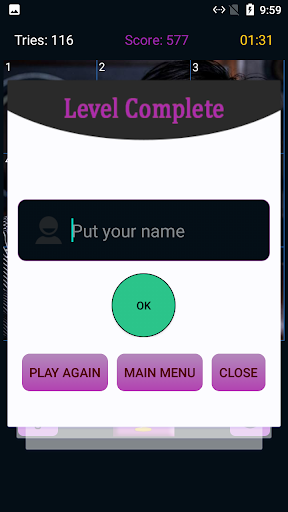 BTS Slide Puzzle Game