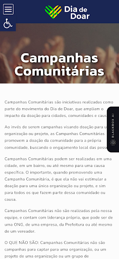 Dia de Doar Screen 2