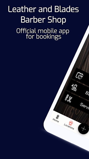 Android application Leather and Blades Barber Shop screenshort
