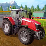 Modern Farm Harvesting Season icon