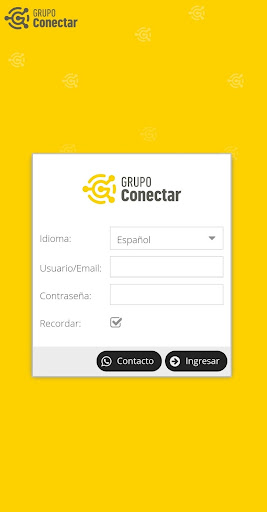 Android application Conectar flotas screenshort