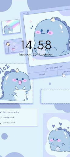 Kawaii Dino Wallpaper 4K Screen 2