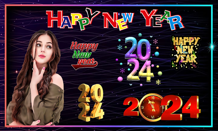 New Year Photo Frame Stickers - 10.10 - (Android)