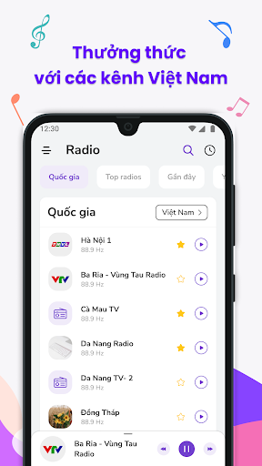 Android application Radio Vietnam-Online FM Radio screenshort