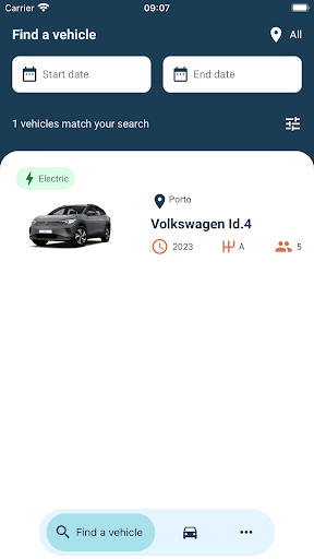 Losch Car Sharing Screen 3