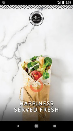 Android application CITO Gourmet Express screenshort