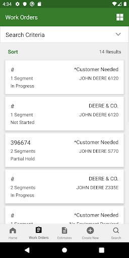 Screenshot of John Deere Expert App