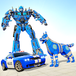 Cover Image of Download Police Dog Robot Car Game 0.5 APK