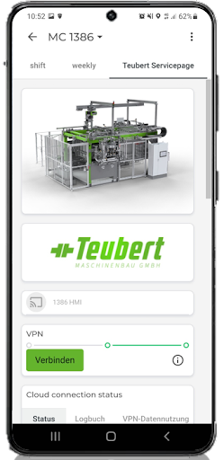 Android application Teubert Connect & Control screenshort