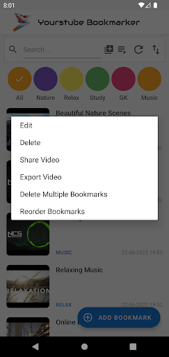 Yourstube Bookmarker Screen 3