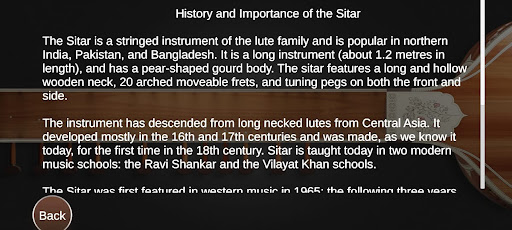 Android application Learn Sitar screenshort