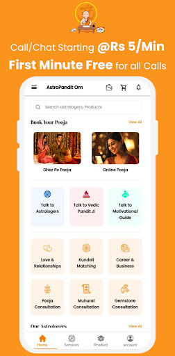 Android application AstroPanditOm-Astrology & Puja screenshort