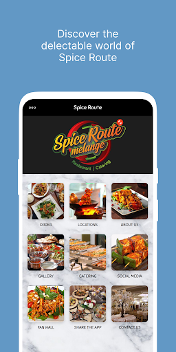 Android application Spice Route screenshort