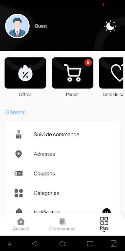 Android application BEEPARTS screenshort