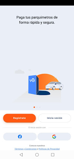Android application Yo! Estacionandome screenshort