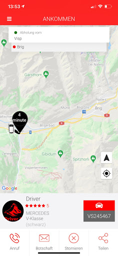 App Taxi BVZ Screenshot